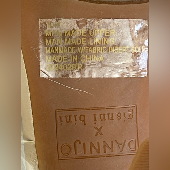 Dannijo  x Bianni Bini Transparent Strap Crystal Studded Block Heel Sandal. 10M - Picture 11 of 12